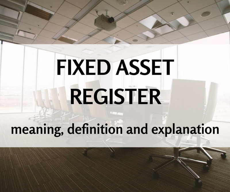 Assets register